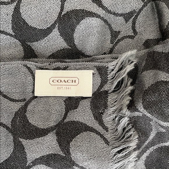 Black Patterned Scarf - Picture 3 of 5